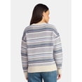 thumbnail image 3 of Time and Tru Women's Fair Isle Pullover Sweater, Midweight, Sizes XS-XXXL, 3 of 5