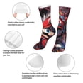 thumbnail image 6 of Lsque Mario Print Women's Men's Novelty 16in Crew Socks Cotton Socks Knee High Socks for Walking,Running,Nurses,Pregnancy, 6 of 6