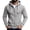 Light Gray #053, variant on Men Lightweight Full Zip Hoodie Jacket Casual Sports Outdoor Pullover with Zippered And Pockets, 2XL