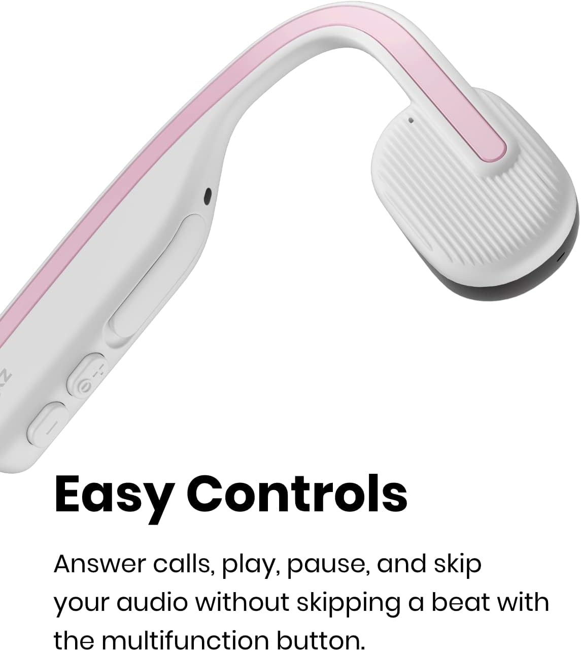 Shokz OpenMove Bone Conduction Waterproof Bluetooth Headphones for Sports, Pink