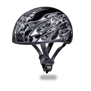 Daytona Helmets Slim Line Skull Cap D.O.T. Approved Half Shell Motorcycle Helmet