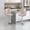 Beige-Silver Leg, variant on AOOWOW Swivel Velvet Barstools Adjusatble Seat Height from 25-33 Inch, Modern Upholstered Chrome base Bar Stools Set of 2