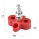 thumbnail image 3 of Bloque de terminales Barra de bus Stud 48V M8 para coche barco marino (pernos individuales) 2 piezas, 3 of 6