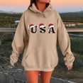 thumbnail image 2 of WILLBEST Sudadera de Mujer, Estilo Casual de Invierno, con Estampado Navideño Del Alfabeto, Bolsillo con Cordón Ajustable y Manga Larga XX-Grande, 2 of 4