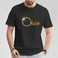 thumbnail image 2 of Ohio Total Solar Eclipse April 08 2024 Tee – Unisex Adult Cotton T-Shirt Featuring Commemorative Totality Graphic for Casual or Commemorative Wear, Size XL, Color Black, 2 of 4