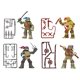 thumbnail image 1 of Nickelodeon Teenage Mutant Ninja Turtles Juego de 4 figuras de acción básicas Leonardo, Michelangelo, Raphael & Donatello] Flair Fla-6424, 1 of 1