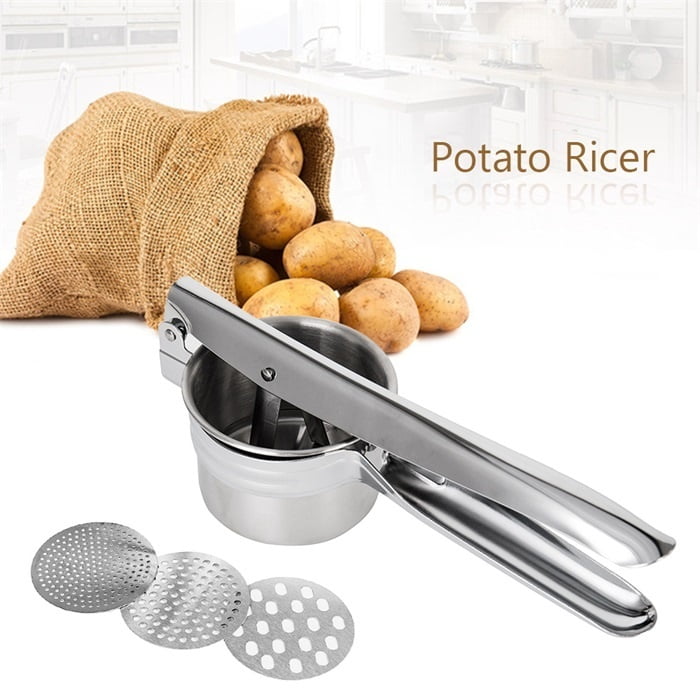 Stainless Steel Potato Masher Durable Double Layer Potato Ricer Kitchen  Potato Presser Hand Mashed Potato Maker