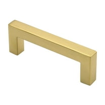 Fitviso 10 Pack 2.75 Inch(70mm) Center to Center Brushed Brass Cabinet Handles Stainless Steel Drawer Pulls