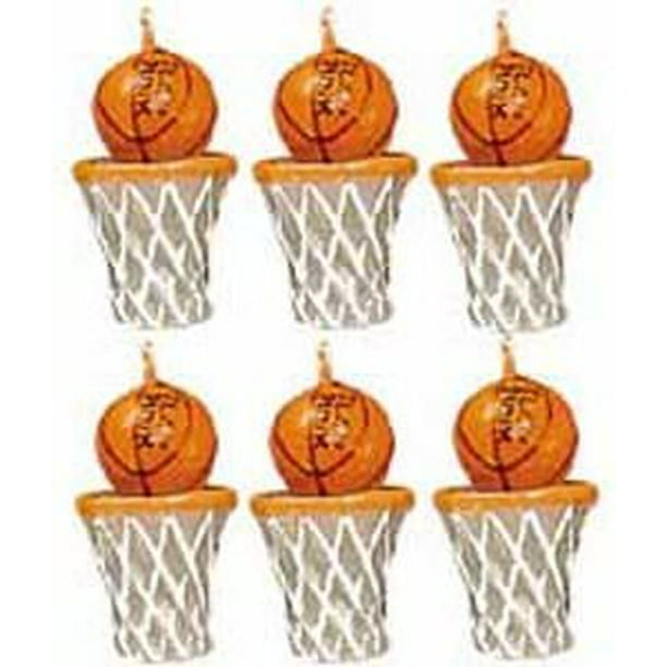 Wilton Basketball Candles 6 Piece Set