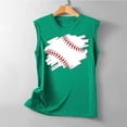 thumbnail image 4 of Débardeur Sans Manches à Imprimé Décontracté d'Été pour Femmes Style Baseball, 4 of 4