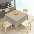 thumbnail image 6 of Tchckioa 70x70 Inch Taupe Tablecloth for Restaurant Decor,Square Stain Proof Table Cloth Cover, 6 of 6