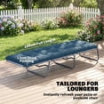 thumbnail image 4 of Outsunny Patio Lounge Chair Cushion with Securing Straps, Blue, 4 of 10