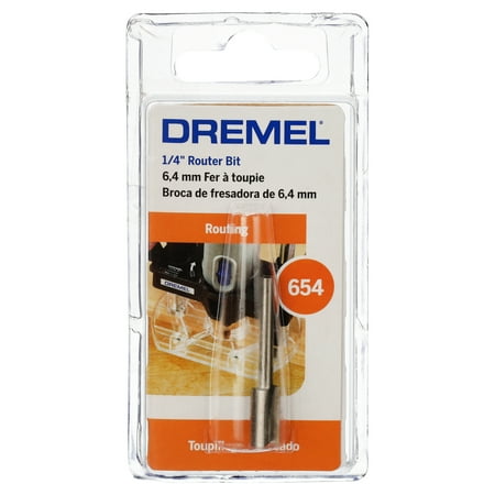 Dremel 654 1/4" Straight Router Bit