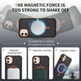 thumbnail image 5 of Magnetic for iPhone 11 Stand Case [Compatible with MagSafe] [Military Grade Drop Protection] [Lens Folded Bracket] Slim Grip Matte Shockproof with Anti-Fingerprint Phone Case,Orange, 5 of 8