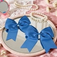 thumbnail image 4 of JoyBowie 12 Pcs 8 Inch Royal Blue Hair Bows Grosgrain Ribbon Alligator Clips for Girls Kids Toddlers, 4 of 10