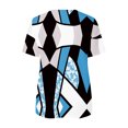 thumbnail image 5 of Blusa informal con cuello en V y manga corta con estampado de verano para mujer con estilo OAVQHLG3B Store  lin121212, 5 of 5
