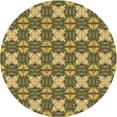 thumbnail image 1 of Ahgly Company Indoor Round Patterned Red Dirt Brown Area Rugs, 6' Round, 1 of 6