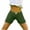 Green, variant on Yoga Shorts for Girls Elastic Waisted Slim Fitted Stretchy Activewear Bottoms Shorts to Wear with Dresses