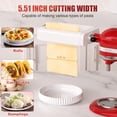 thumbnail image 4 of Pasta Maker Attachment 3 in 1 Set for All KitchenAid Stand Mixers Included Pasta Sheet Roller, Spaghetti Cutter, Fettuccine Cutter Maker Accessories and Cleaning Brush, 4 of 8
