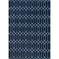 thumbnail image 4 of Unique Loom Marilyn Monroe Glam Collection Textured Geometric Trellis Area Rug, 9 x 12 Feet, Navy Blue/Silver, 4 of 10