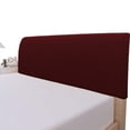 thumbnail image 1 of Funda para cabecero de cama, cómoda de llevar, tamaño completo, jacquard, color vino, 1 of 7