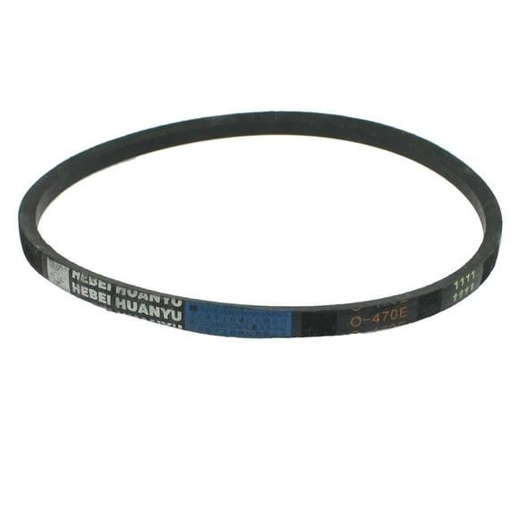 Unique Bargains Black Mechanical Auxiliary Rubber Band Drive Vee Belt O-470E