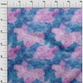 thumbnail image 2 of oneOone Polyester Lycra Medium Blue Fabric Texture Watercolor Sewing Craft Projects Fabric Prints By Yard 56 Inch Wide, 2 of 4