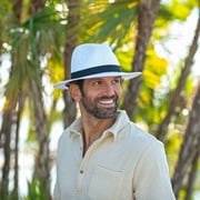 Panama Jack Safari Straw Hat - Matte Toyo, Ribbon Band, 2.5 Brim