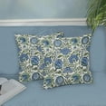 thumbnail image 4 of Boho Navy Blue Pillow Covers 20x20 Inch 2 Pcs Sage Green Vintage Floral Decor Throw Pillows Spring Flower Summer Outdoor Farmhouse Decoration Pillowcase Cushion Cover for Couch Sofa Bed, 4 of 6