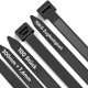 thumbnail image 1 of 100 Pack Nylon Cable Zip Heavy Duty 12 Inch 76Mm Strong Plastic Wire Ties With 70Kg Tensile Strength UV Resistant, 1 of 5