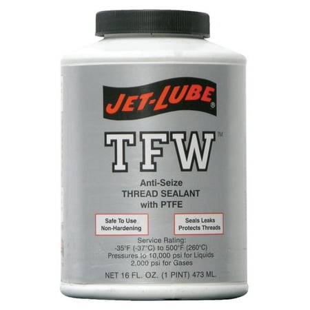 Pipe Thread Sealant,1 pt.,White JET-LUBE 24004