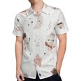 thumbnail image 4 of High Quality Hawaiian Shirts for Men Short Sleeve Aloha Beach Shirt Floral Summer Casual Button Down Shirts Blouses ULE5LH, 4 of 7