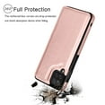 thumbnail image 6 of Takfox Leather Case for Galaxy A12,Samsung A12 Phone Case,Luxury PU Leather Shockproof Protective Wallet Cover with Card Holder,Double Magnetic Clasp and Durable Folio Flip Slim Hard Case-Rose Gold, 6 of 7