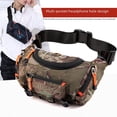 thumbnail image 3 of Riñonera multifuncional para exteriores, bolso bandolera deportivo para hombre, bolso de pecho impermeable, riñonera de gran capacidad para montar en montaña, 3 of 6