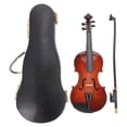 thumbnail image 1 of 1 Set Wood Small Violin Model Adornment Realistic Violin Studio Photo Prop, 1 of 7
