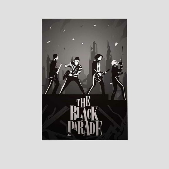 Music Poster- My Chemical Romance - The Black Parade Poster - Vintage Style - Size 24x36 - Postora