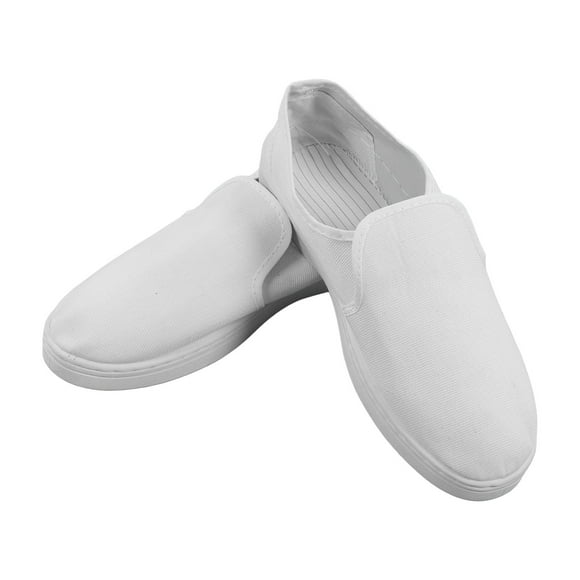 Static Proof Shoes PVC For Electronics Factory Dust Free Workshop White