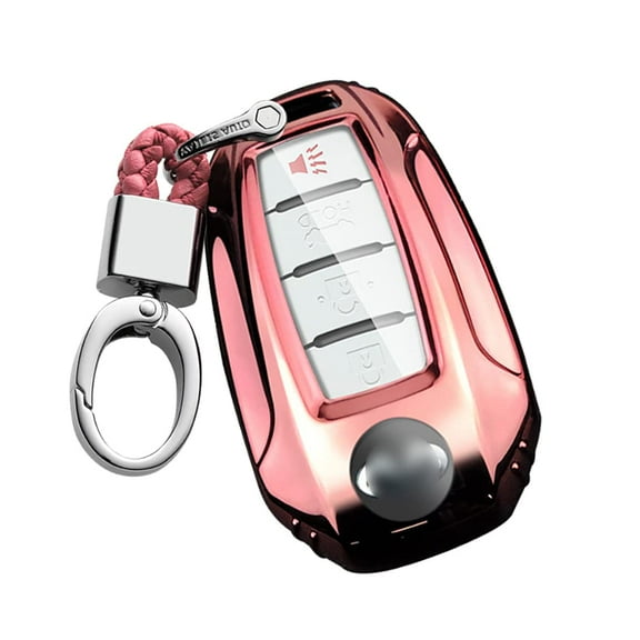 Full Protection Keyless for Infiniti Key Fob Cover 5/4 Button Plating TPU Key Case with Keychain for Infiniti QX60 2020 2021 QX50 Q50 Q60 Car Keys