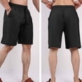thumbnail image 6 of Besolor Mens Workout Shorts Summer Lightweight Quick Dry Athletic Running Casual Drawstring Elastic Waist Beach Shorts with Pocket(XX-Large,Black), 6 of 7