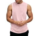 thumbnail image 3 of BRANROY Tank Tops Men Open Side Fitness - Mens Sleeveless Tee Shirts Sweat Proof, Sleeveless Undershirts for Men Loose Fit Training, Mens Tank Tops Summer Gym Wear,Pink,L, 3 of 6
