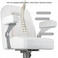 thumbnail image 5 of NORTHCAPTAIN Premium Pontoon Captain's Chair High Back Reclining Pontoon Bucket Boat Seat with Adjustable Armrests,White, 5 of 6