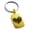 Gold, variant on Stainless Steel Stroke Sketch Heart Engraved Small Rectangle Dog Tag Charm Keychain Keyring