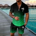 thumbnail image 1 of WILLBEST Traje de Moda para Hombre, Dos Trajes, Camisa y Pantalones Cortos de Color Liso, con Cremallera En La Parte Superior., 1 of 4