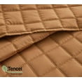 thumbnail image 4 of Chezmoi Collection Tencel Modal Blend Quilt Set Queen Size, Terracotta , Lightweight Soft Bedspread Detailed Square Stitched Quilt for All Seasons, 3-Piece, 4 of 9