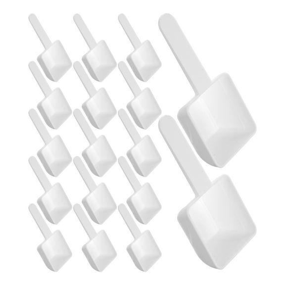 SOPOTUTU Laundry Powder Scoop 20pcs Plastic Household Measuring Spoons Compact Design for Detergent