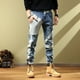 thumbnail image 3 of Pantalones vaqueros para hombre, estilo harén cónico, estilo vaquero, elegantes, ajustados, corte de bota, de lujo, informales, holgados, elásticos, estilo Harajuku, tallas XS, 3 of 4