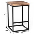 thumbnail image 5 of Squared Off Natural Wood Stool, 5 of 5