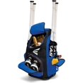 thumbnail image 3 of Easton Traveler Stand-Up Wheeled Bag | Black/Orange | N/A, 3 of 5