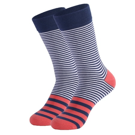 

YWDJ Womens Socks Men Mid-rise Cotton Striped Street Hip-hop All-season Skateboard Socks Watermelon Red
