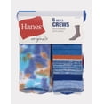 thumbnail image 6 of Hanes Originals Men’s Crew Socks, 6-12, 6-Pairs, 6 of 8